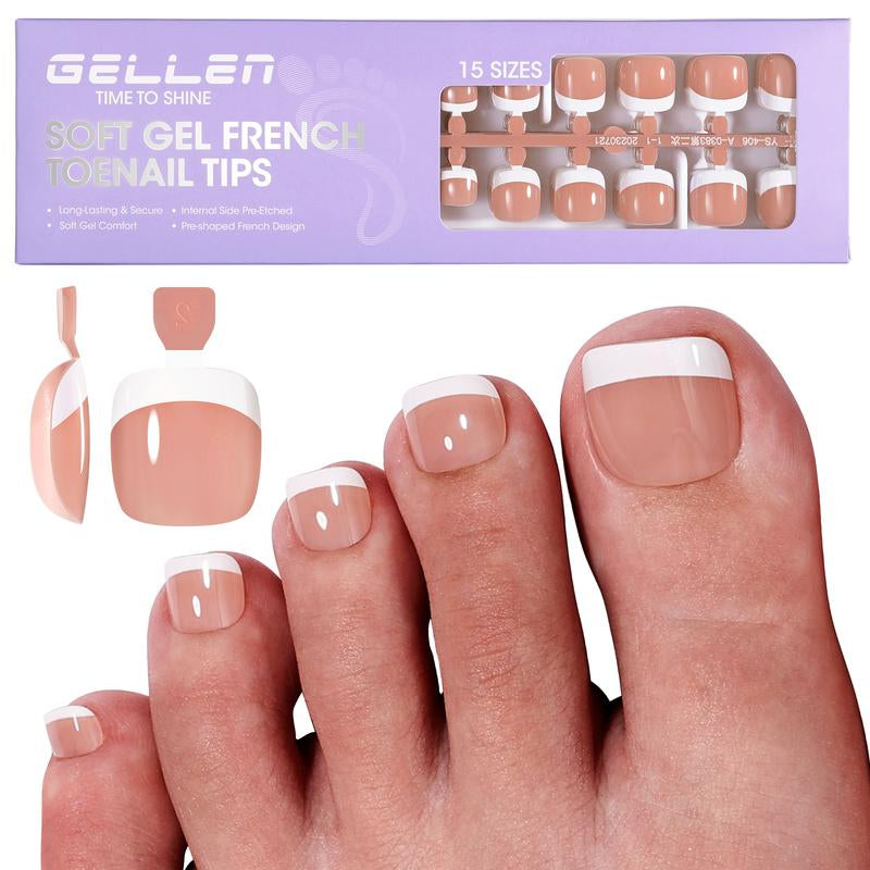 Gellen Toe French Press Ons Short 15 Sizes