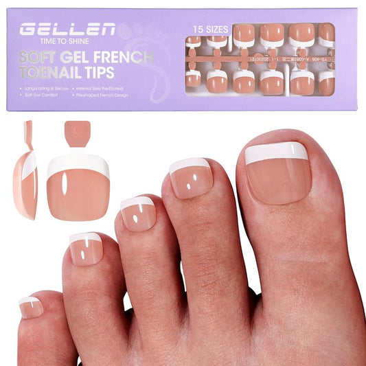 Gellen Toe French Press Ons Short 15 Sizes